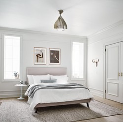 Casa Padrino ventilateur de plafond design avec éclairage LED et télécommande argent / champagne Ø 38 cm - Qualité de Luxe
