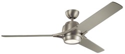 Casa Padrino ventilador de techo de lujo plata mate 152 x A. 46 cm - Ventilador moderno regulable con iluminación LED y control remoto - Colección de Lujo