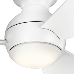 Casa Padrino ventilatore da soffitto di lusso bianco opaco 86 x A. 28 cm - Ventilatore moderno dimmerabile con illuminazione a led e telecomando - Collezione di Lusso