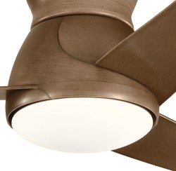 Casa Padrino luxury ceiling fan brown 152 x H. 29 cm - Modern dimmable fan with LED lighting and remote control - Luxury Accessories