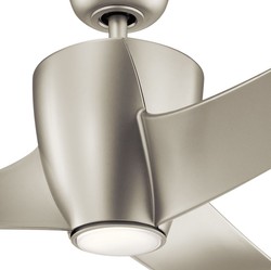 Casa Padrino luxury ceiling fan silver 142 x H. 41 cm - Modern dimmable fan with LED lighting and remote control - Luxury Accessories