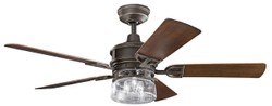 Luxus Designer Deckenventilator mit LED Beleuchtung und Fernbedienung Luxury Designer Ceiling Fan with LED Lighting and Remote Control