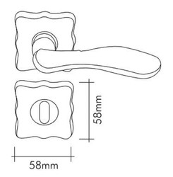 Luxus Barock Messing Türgriff Set Luxury Baroque Brass Door Handle Set