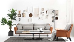Luxus Wohnzimmer Sofa Grau Braun Schwarz Luxury Living Room Sofa Gray Brown Black