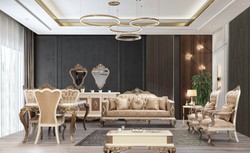 Casa Padrino mesa de centro barroco de lujo blanco / marrón / oro 130 x 92 x A. 50 cm - Magnífica mesa de salón hecha a mano en estilo barroco - Muebles Barrocos