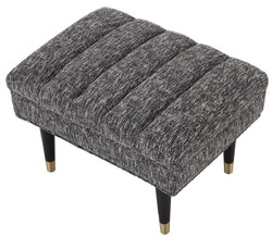 Casa Padrino panca di lusso nero / ottone 68 x 50 x A. 45 cm - Panca imbottita in legno massello - Mobili Soggiorno - Mobili Hotel - Collezione di Lusso
