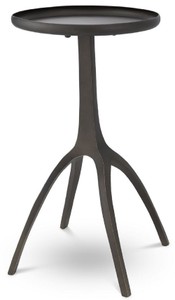 Casa Padrino table d'appoint de luxe bronze 40,5 x 40,5 x H. 56 cm - Table moderne en métal avec plateau rond - Meubles de salon - Meubles de Luxe