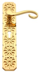 Luxus Barock Messing Türgriff Set 24 Karat Gold Luxury Baroque Brass Door Handle Set 24 Carat Gold 
