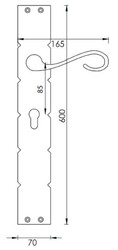 Luxus Barock Messing Türgriff Set 24 Karat Gold Luxury Baroque Brass Door Handle Set 24 Carat Gold 