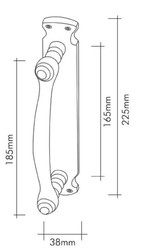 Luxus Barock Messing Türgriff Set 24 Karat Gold Luxury Baroque Brass Door Handle Set 24 Carat Gold 