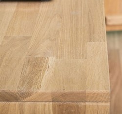 Casa Padrino armadio TV stile country naturale 120 x 46 x A. 60 cm - Credenza in legno massello - Mobili soggiorno stile country