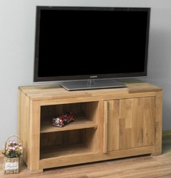 Casa Padrino armadio TV stile country naturale 120 x 46 x A. 60 cm - Credenza in legno massello - Mobili soggiorno stile country