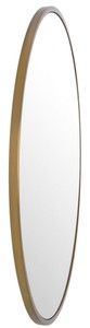 Casa Padrino Luxus Spiegel Messingfarben Ø 120 cm - Runder Edelstahl Wandspiegel - Garderoben Spiegel - Wohnzimmer Spiegel - Schlafzimmer Spiegel - Luxus Kollektion