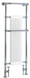 Casa Padrino riscaldamento bagno di lusso bianco / cromo 583 x A. 1500 mm - Scaldasalviette - Scaldasalviette da bagno vintage