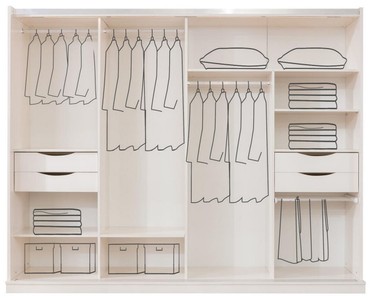 Casa Padrino Luxus Barock Schlafzimmerschrank Weiß / Gold - Massivholz Kleiderschrank mit 2 Schiebetüren - Barock Schlafzimmer Möbel - Edel & Prunkvoll