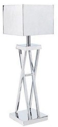 Luxus Designer Metall Tischleuchte Silber Luxury Designer Metal Table Lamp Silver 