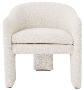Casa Padrino Designer Sessel Creme / Messingfarben 66 x 67 x H. 69 cm - Moderner Wohnzimmer Sessel - Hotel Sessel - Luxus Wohnzimmer & Hotel Möbel