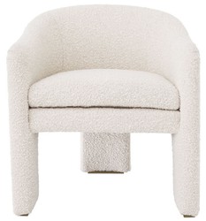 Casa Padrino designer armchair cream / brass 66 x 67 x H. 69 cm - Modern living room armchair - Hotel armchair - Luxury living room & hotel furniture