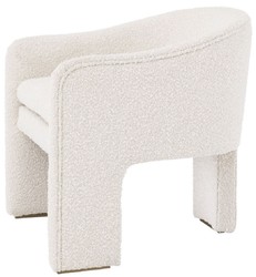 Casa Padrino designer armchair cream / brass 66 x 67 x H. 69 cm - Modern living room armchair - Hotel armchair - Luxury living room & hotel furniture