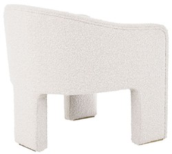 Casa Padrino designer armchair cream / brass 66 x 67 x H. 69 cm - Modern living room armchair - Hotel armchair - Luxury living room & hotel furniture