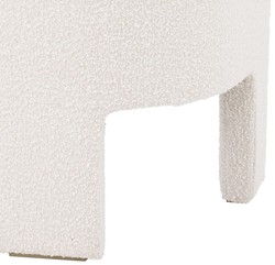 Casa Padrino designer armchair cream / brass 66 x 67 x H. 69 cm - Modern living room armchair - Hotel armchair - Luxury living room & hotel furniture