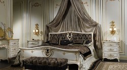 Casa Padrino luxury baroque bedroom set white / gold - 1 Dressing Table & 1 Mirror & 1 Armchair - Magnificent bedroom furniture - Hotel Furniture - Castle Furniture - Luxury Quality - Made in Italy