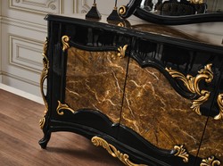 Barock Sideboard mit Spiegel Barock Schrank Barock Wohnzimmerschrank Baroque Sideboard with Mirror Baroque Cabinet Baroque Living Room Cabinet