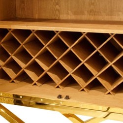 Casa Padrino luxury bar cabinet brown / gold 108 x 48 x H. 180 cm - Noble wine cabinet with 2 doors - Luxury bar furniture