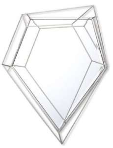 Casa Padrino miroir mural de luxe argent 92 x 12 x H. 141 cm - Miroir de salon - Miroir de chambre - Miroir d'armoire - Meubles de Luxe