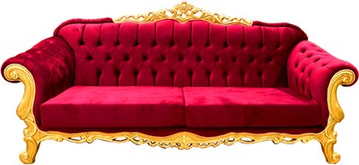 Casa Padrino canapé baroque de luxe bordeaux / or 240 cm - somptueux canapé de salon - mobilier de style baroque