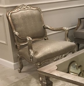 Casa Padrino luxury baroque armchair silver / antique silver - Magnificent living room armchair - Baroque living room furniture - Noble & Magnificent
