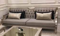 Casa Padrino luxury baroque sofa gray / antique silver - Handmade living room sofa - Baroque living room furniture - Noble & Magnificent