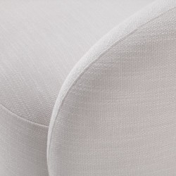 Casa Padrino poltrona girevole di lusso bianco / ottone 96 x 85 x A. 74 cm - Poltrona Soggiorno - Mobili Soggiorno - Qualità di Lusso