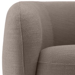 Casa Padrino luxury swivel armchair sand / brass 96 x 85 x H. 74 cm - Living room armchair - Living room furniture - Luxury Quality
