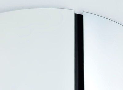 Casa Padrino Luxus Spiegel Schwarz Ø 150 cm - Runder Wandspiegel - Wohnzimmer Hotel Restaurant Boutique Spiegel