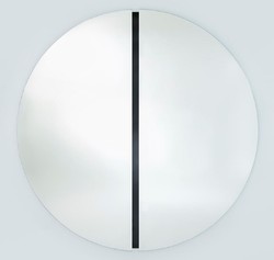 Casa Padrino espejo de lujo negro Ø 150 cm - Espejo de pared redondo - Espejo de Sala de Estar Hotel Restaurante
