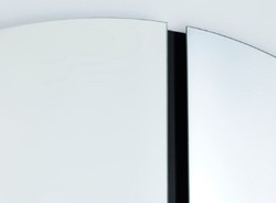 Casa Padrino espejo de lujo negro Ø 150 cm - Espejo de pared redondo - Espejo de Sala de Estar Hotel Restaurante