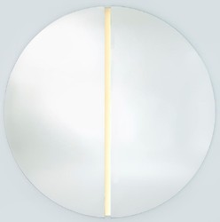 Casa Padrino miroir de luxe Ø 150 cm - Miroir mural rond avec bande LED - Miroir d'Hôtel de Restaurant de Salon de Boutique