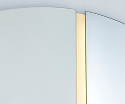Casa Padrino miroir de luxe Ø 150 cm - Miroir mural rond avec bande LED - Miroir d'Hôtel de Restaurant de Salon de Boutique