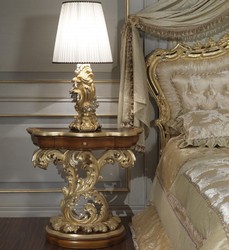 Luxus Barock Schlafzimmer Möbel Set Bett Baldachin Nachttische Sitzbank Luxury Baroque Bedroom Furniture Set Bed Canopy Nightstands Bench 