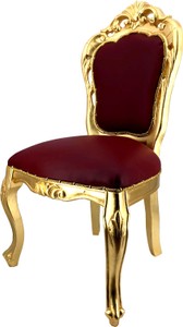 Casa Padrino Luxus Barock Esszimmer Stuhl Bordeaux Rot Kunstleder PU Leather Stühle Gold Red Chair Chairs Furniture Interior Möbel Hotelmöbel Hotel Stühle Gastronomie Casa Padrino Luxus Barock Esszimmer Stuhl Bordeaux Rot Kunstleder PU Leather Stühle Gold Red Chair Chairs Furniture Interior Möbel Hotelmöbel Hotel Stühle Gastronomie