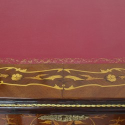 Casa Padrino segretaria barocca intarsio in mogano / oro / bordeaux 120 cm - scrivania in stile antico fatta a mano - mobili da ufficio in stile barocco 