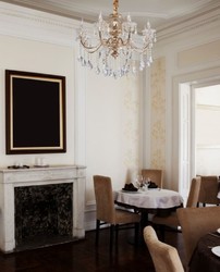 Casa Padrino baroque crystal chandelier gold Ø 72 x H. 100 cm - Magnificent chandelier in baroque style - Baroque Furniture