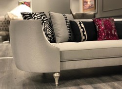 Casa Padrino luxury baroque sofa silver / antique silver - Handmade living room sofa - Noble baroque living room furniture