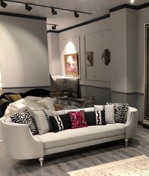 Casa Padrino luxury baroque sofa silver / antique silver - Handmade living room sofa - Noble baroque living room furniture