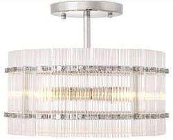Runde Luxus Designer Glas Deckenleuchte Silber Round Luxury Designer Glass Ceiling Lamp Silver