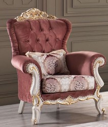 Luxus Barock Wohnzimmer Möbel Set Rot Weiß Gold Luxury Baroque Living Room Furniture Set Red White Gold 