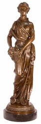 Luxus Jugendstil Deko Bronze Skulptur Figur Dame Luxury Art Nouveau Deco Bronze Sculpture Figure Lady