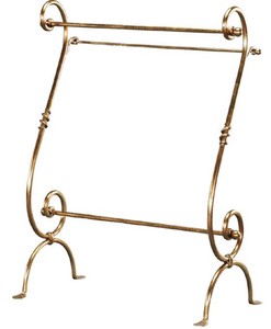 Casa Padrino Portasalviette Art Nouveau di Lusso Oro 75 x 40 x A. 100 cm - Accessori da Bagno Barocco e Art Nouveau