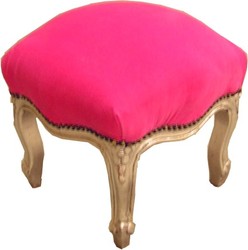 Casa Padrino barroco de color rosa otomana / plata